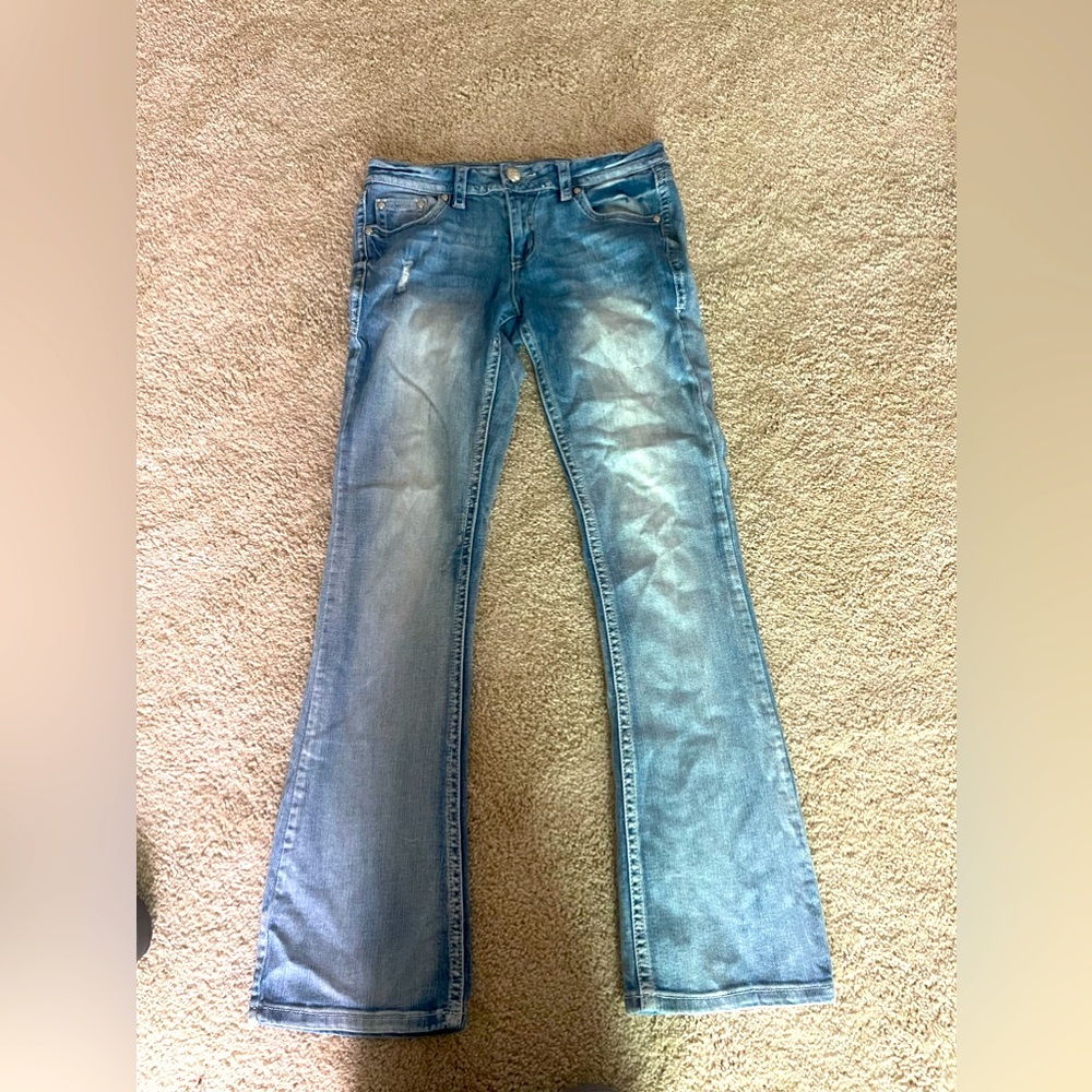 Denim courture boot cut jeans